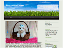 Tablet Screenshot of kountrysidepuppies.com